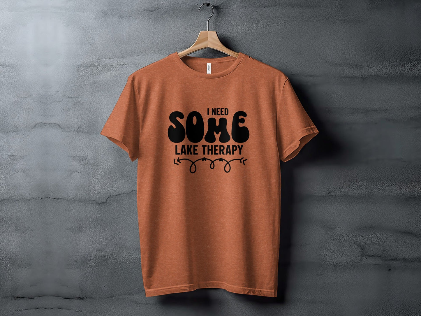 I Need Some Lake Therapy Funny Summer Vacation T-Shirt