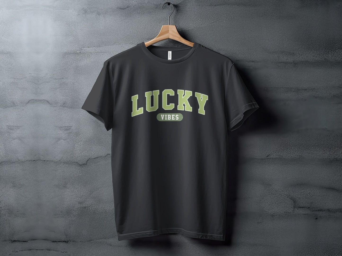 Lucky Vibes T-Shirts, Good Luck T Shirts, Positive Vibes Tees, Trendy Luck Shirts, Lucky Graphic Tees, Casual Lucky T Shirts