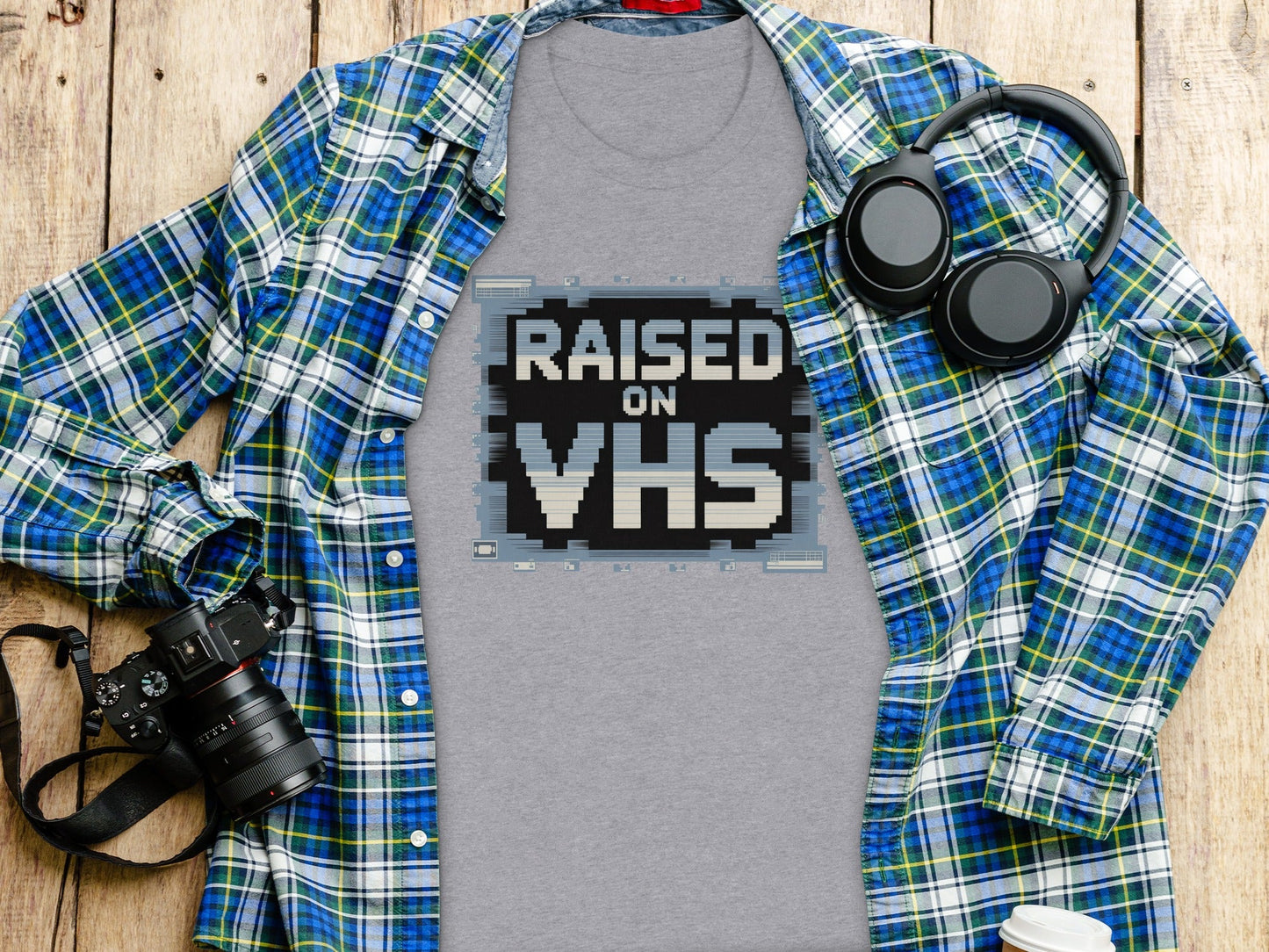 Raised on VHS Cassette Retro Design Cool T-Shirt