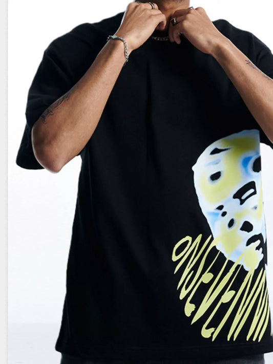 Men's Graphic Round Neck Relaxed Fit T-Shirt