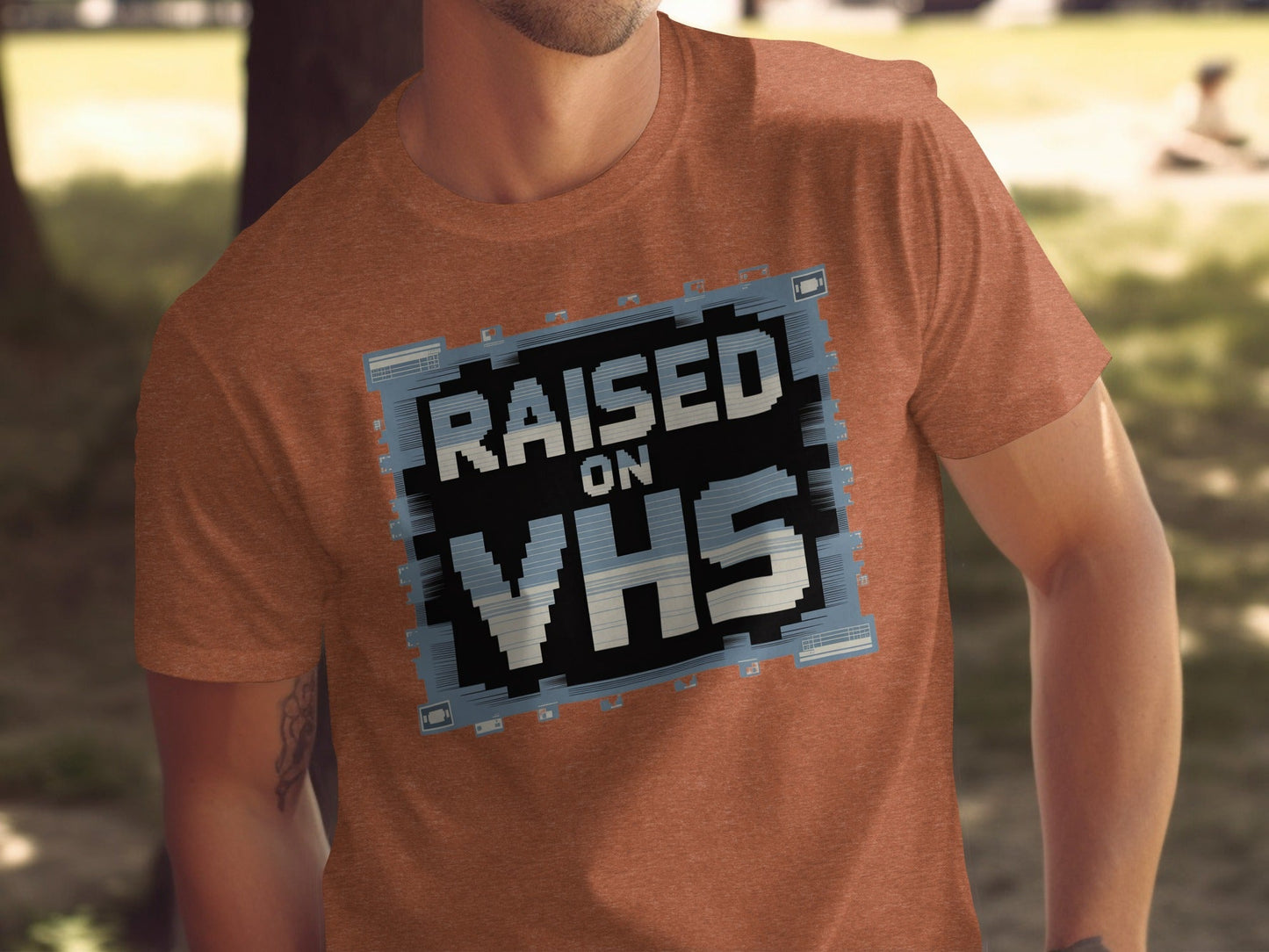 Raised on VHS Cassette Retro Design Cool T-Shirt
