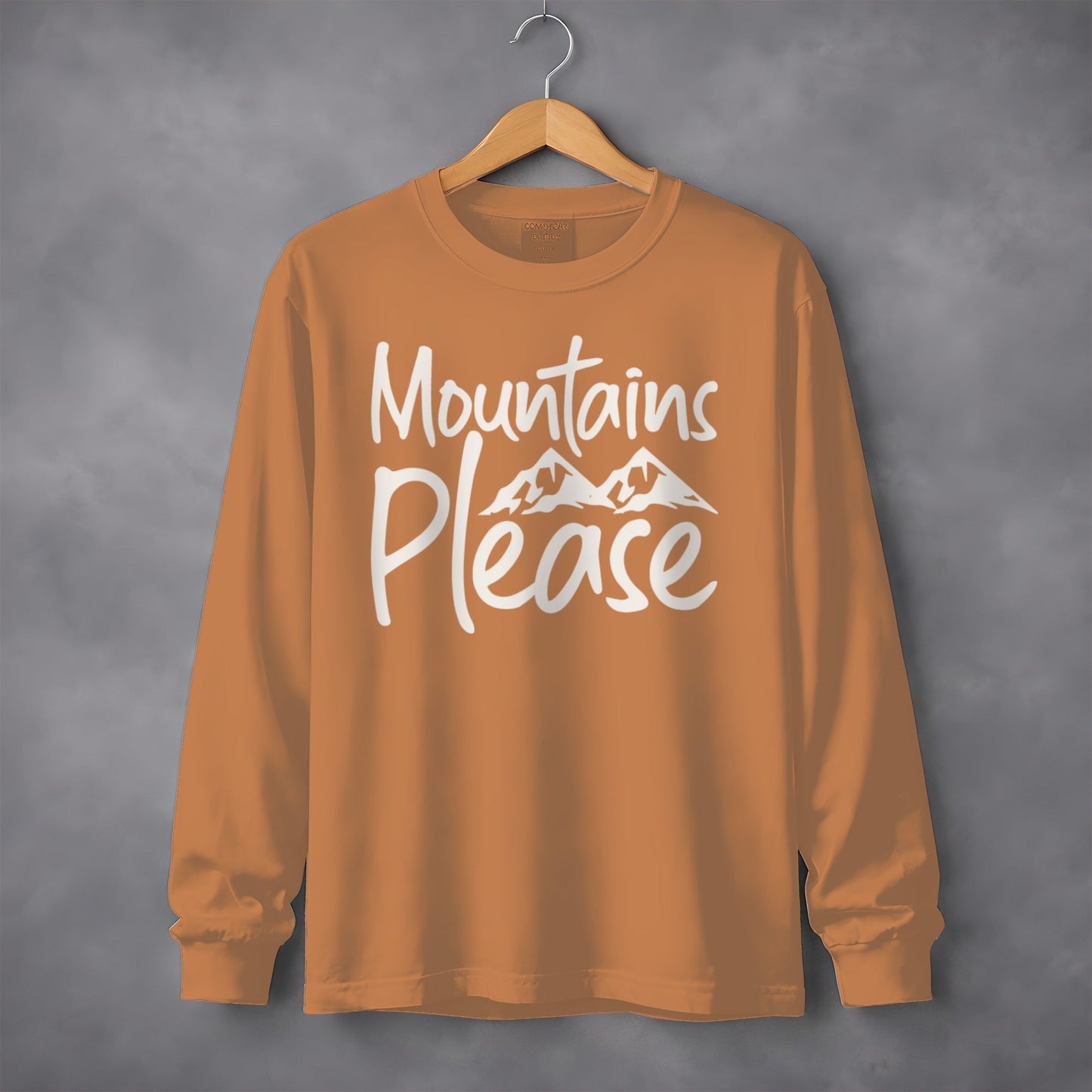 Mountains Please Adventure Awaits Long Sleeve T-Shirt