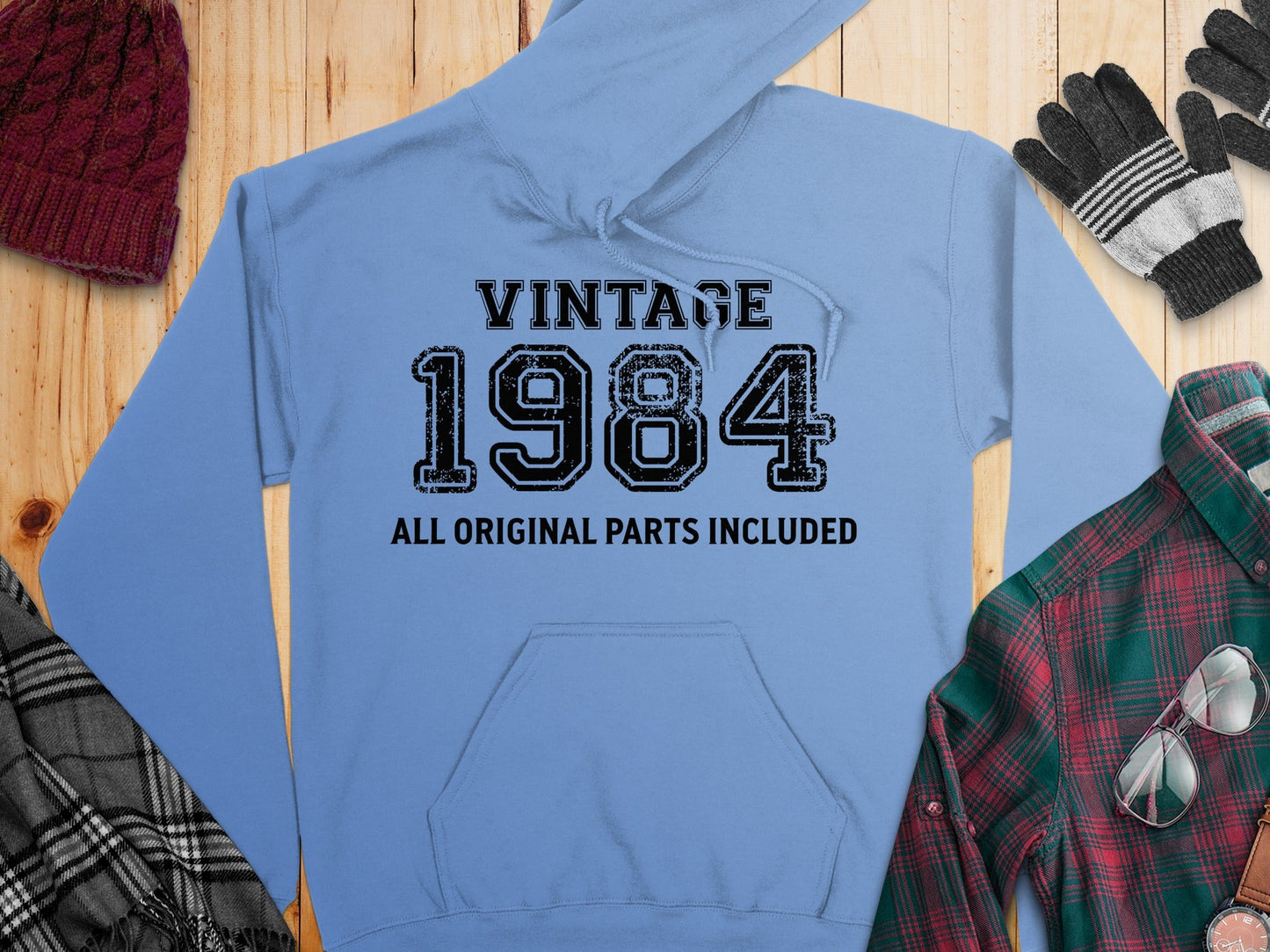 Vintage 1984 All Original Parts Included Design Hoodie