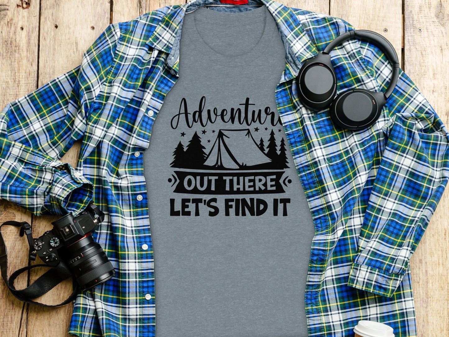 Adventure Out There Lets Find It Graphic Adventure T-Shirt