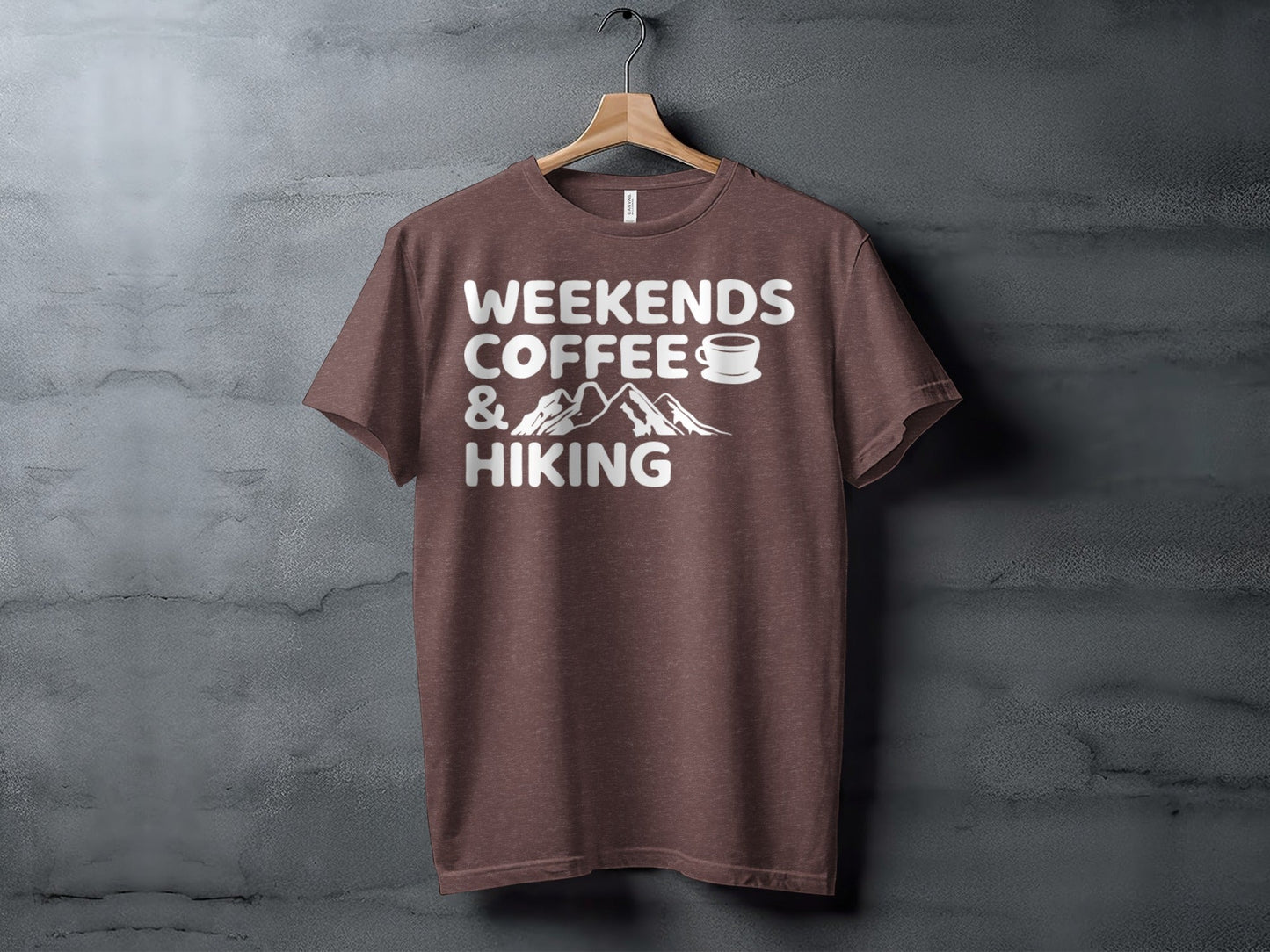 Weekends Coffee And Hiking Graphic Design Funny T-Shirt