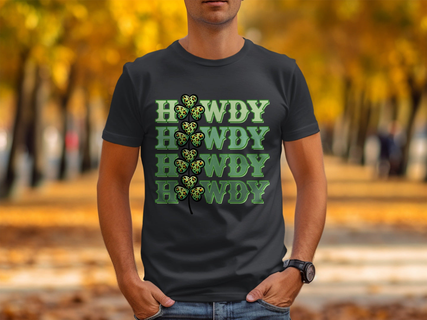 Howdy St Patricks Day T Shirts, Leopard Print Shamrock T Shirts, Funny Irish T Shirts, Lucky Clover Shirt, St Paddys Day Tees