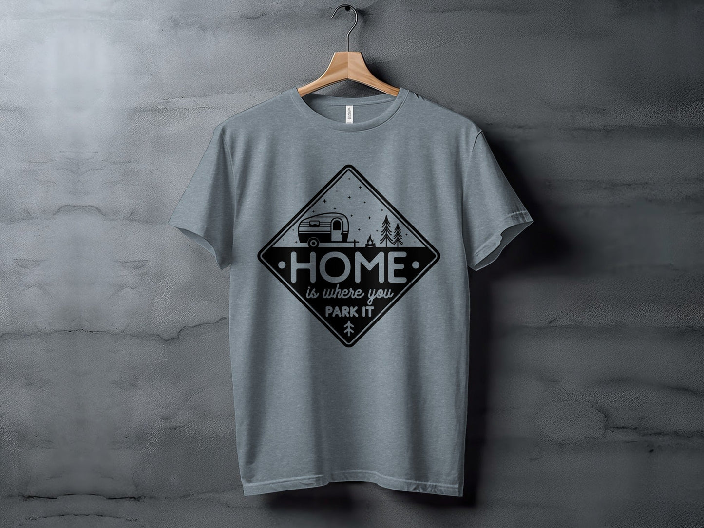 Home Is Where You Park It Camping RV Adventure T-Shirt