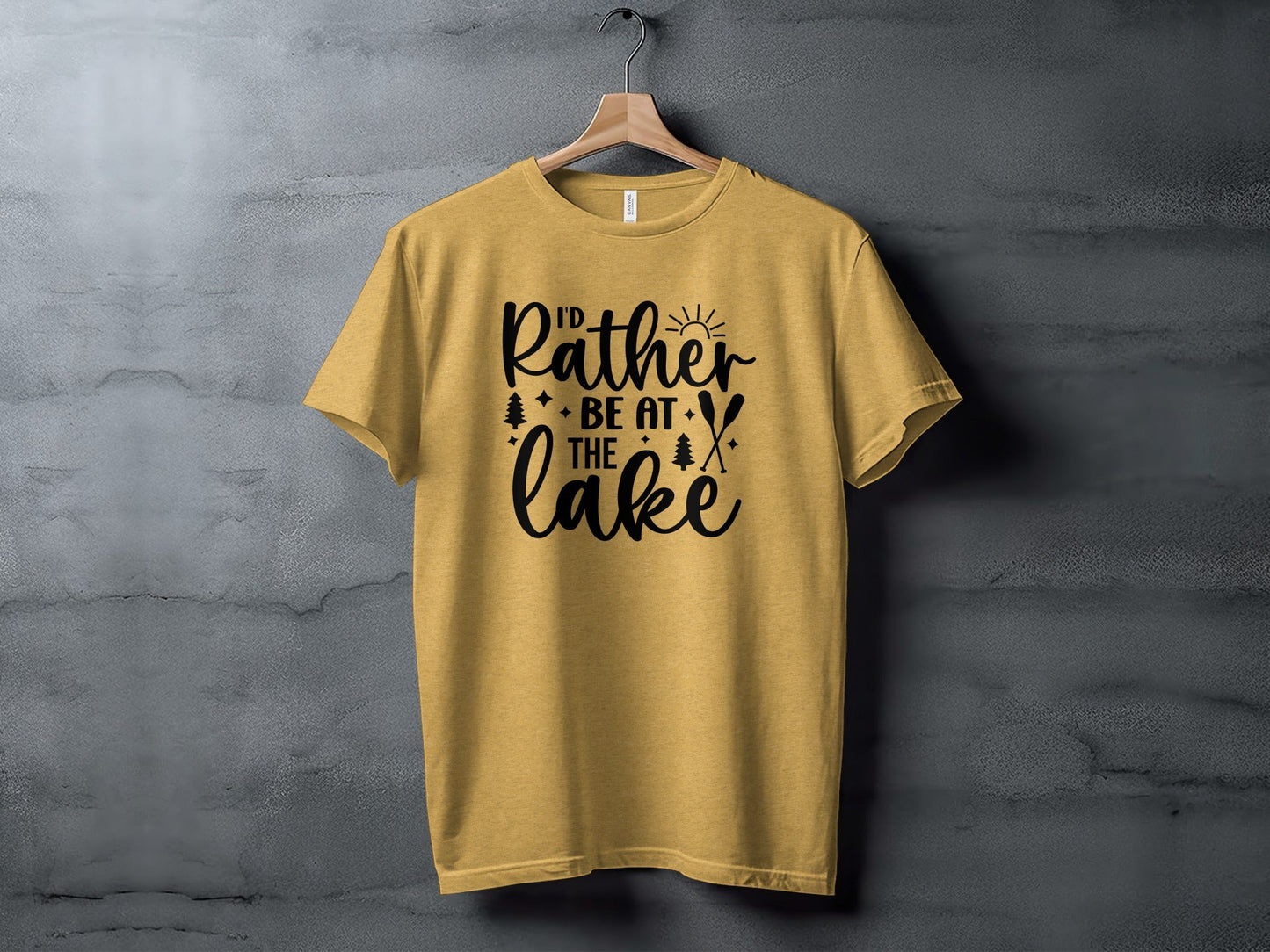 I'd Rather Be At The Lake Summer Holiday Gift T-Shirt