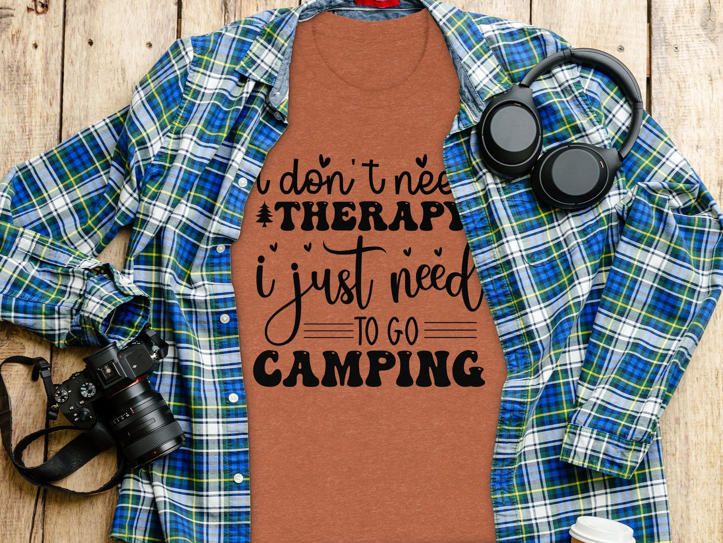 I Don't Need Therapy Just Camping Adventure T-Shirt
