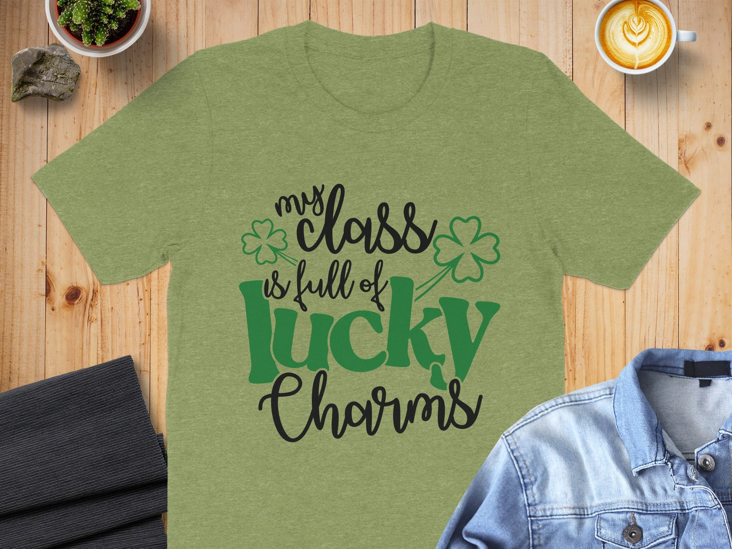 St Patricks Day My Class Full Lucky Charms Clover T-Shirt