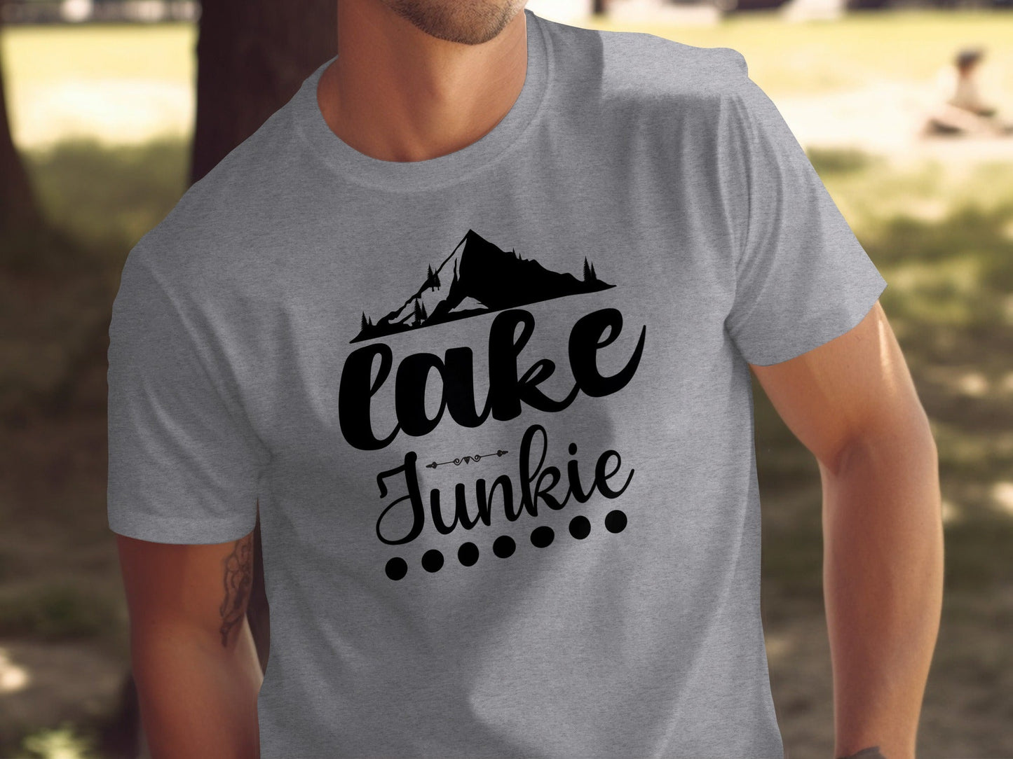 Lake Junkie Nature Lover Mountain Graphic Adventure T-Shirt
