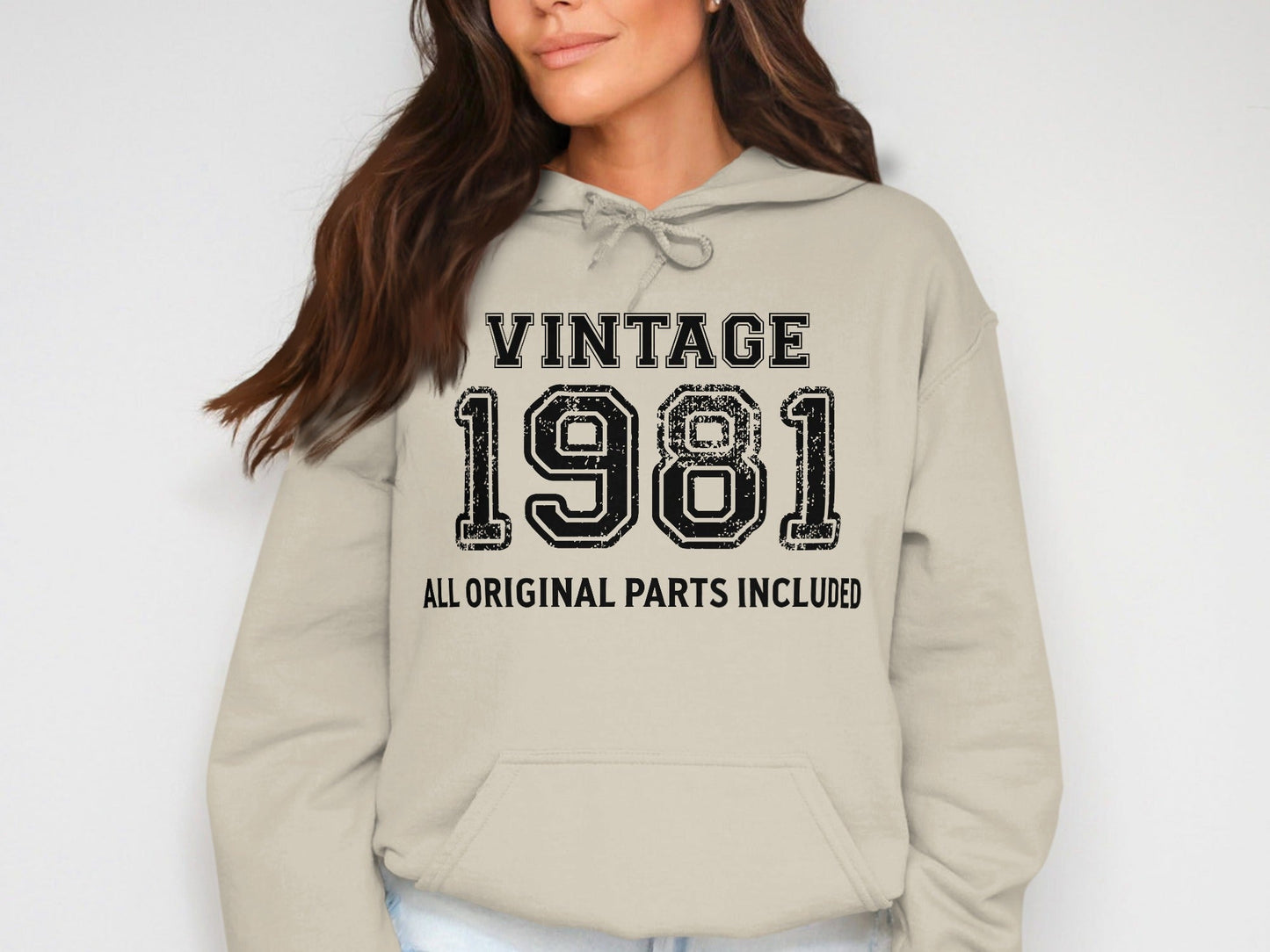Vintage 1981 All Original Parts Included Birthday Hoodie