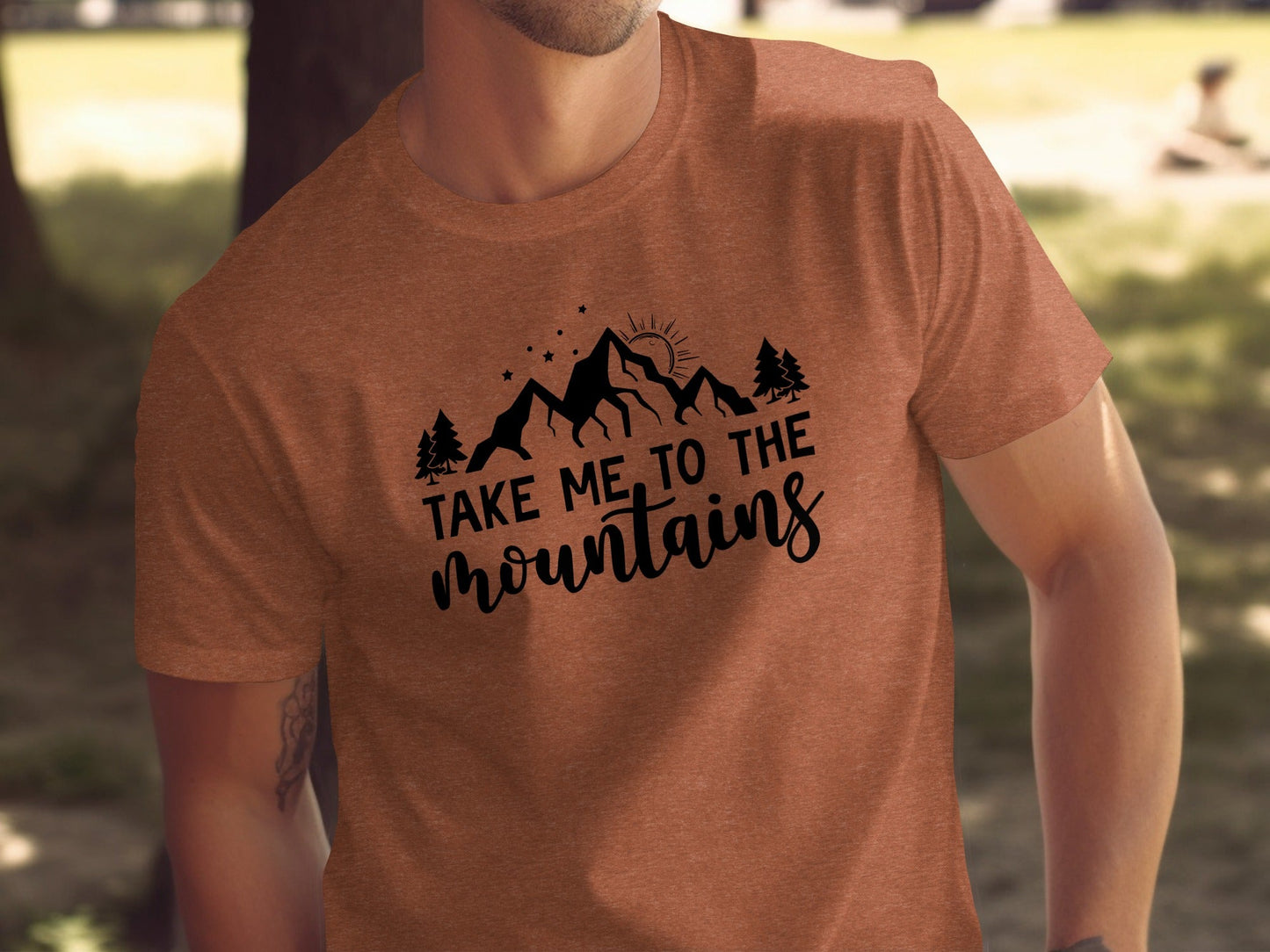 Take Me to the Mountains Nature Inspired Design T-Shirt