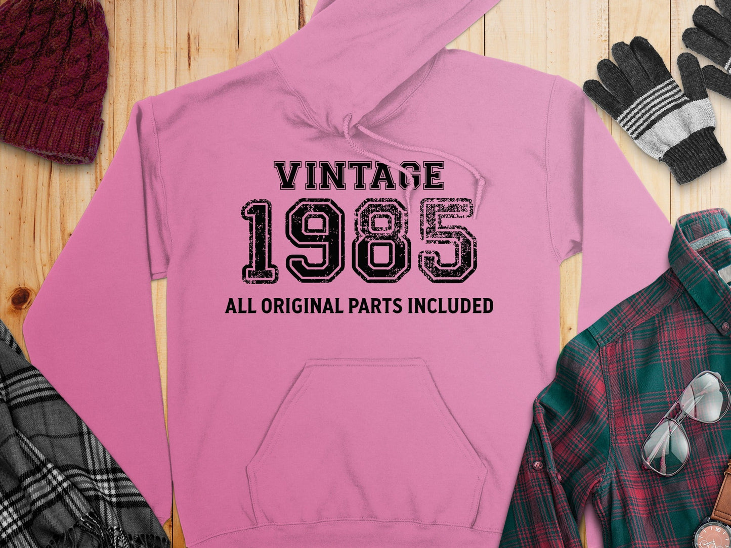 Vintage 1985 All Original Parts Included Graphic Hoodie
