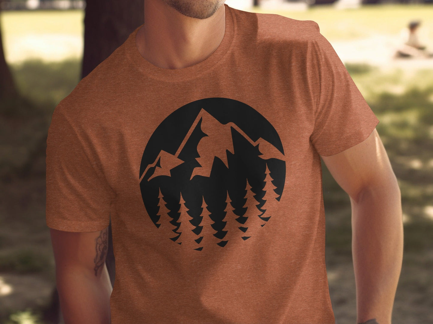 Nature Landscape Adventure Outdoor Graphic Design T-Shirt