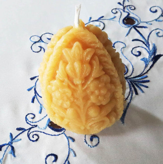 Decorative Egg Beeswax Candle