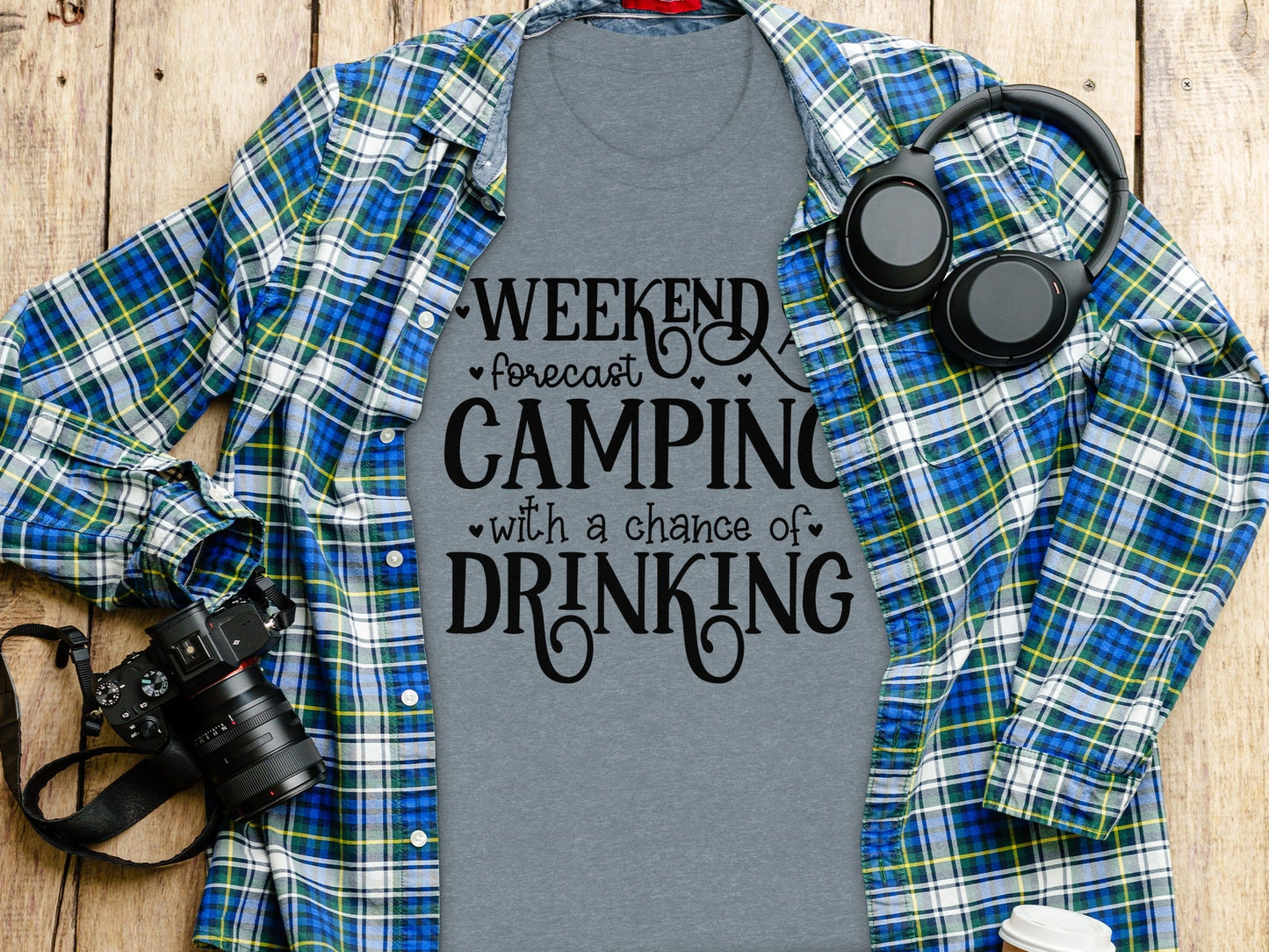 Weekend Forecast Camping With A Chance Of Drinking T-Shirt