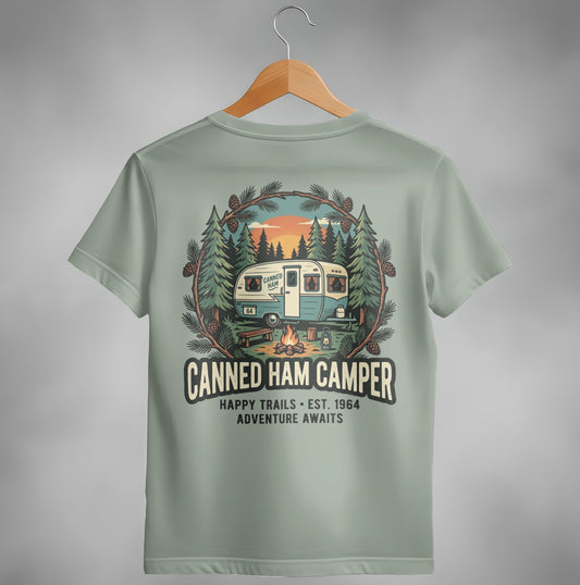 Happy Trails Canned Ham Camper T-Shirt