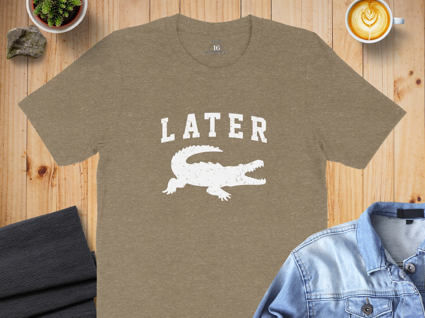 Later Alligator Crocodile Funny Sarcastic Phrase T-Shirt