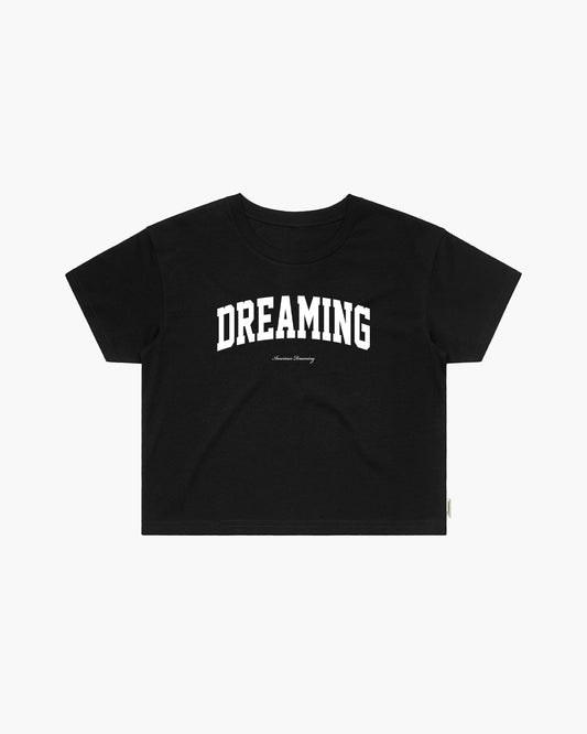 Dreaming Cropped Top - Black/White