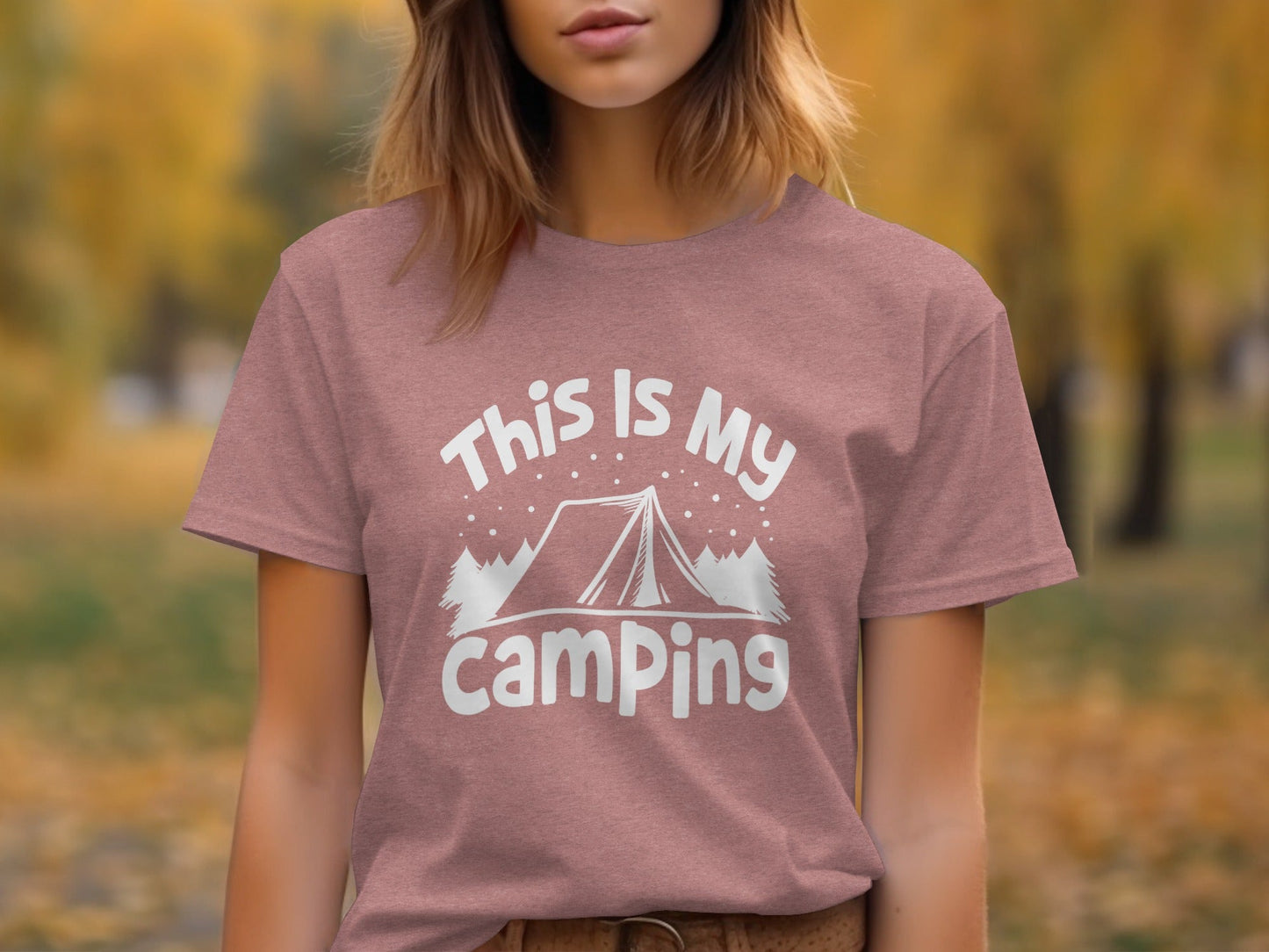 This Is My Camping Tent Outdoor Adventure Graphic T-Shirt