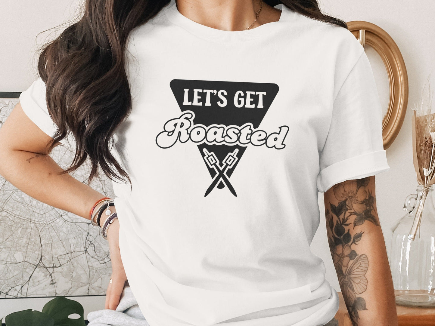 Let's Get Roasted Marshmallow Roasting Sticks T-Shirt