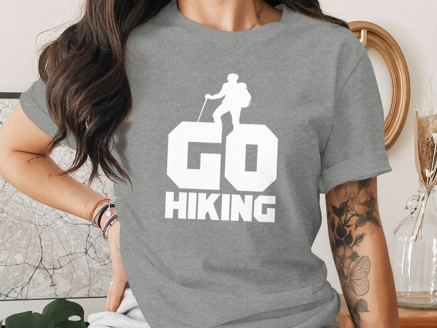 Go Hiking Motivation For Adventurous Hikers T-Shirt