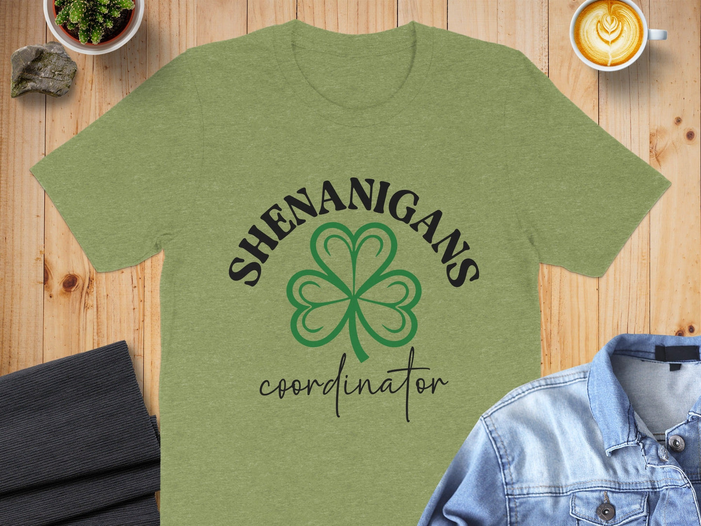 Shenanigans Coordinator With Clover St Patricks Day T-Shirt