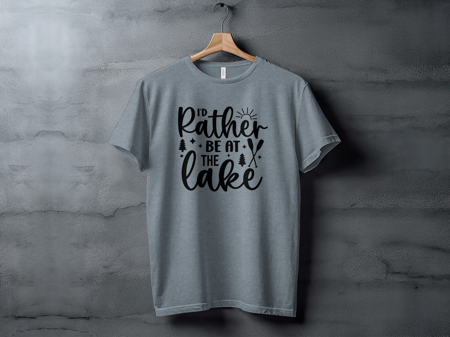I'd Rather Be At The Lake Summer Holiday Gift T-Shirt