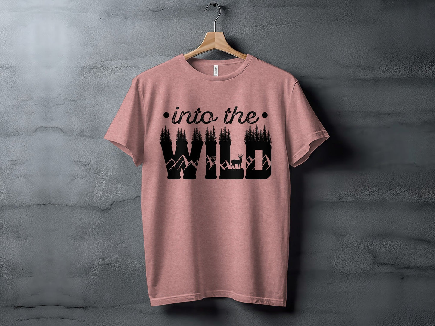 Into The Wild Outdoor Adventure Nature Inspired Graphic T-Shirt