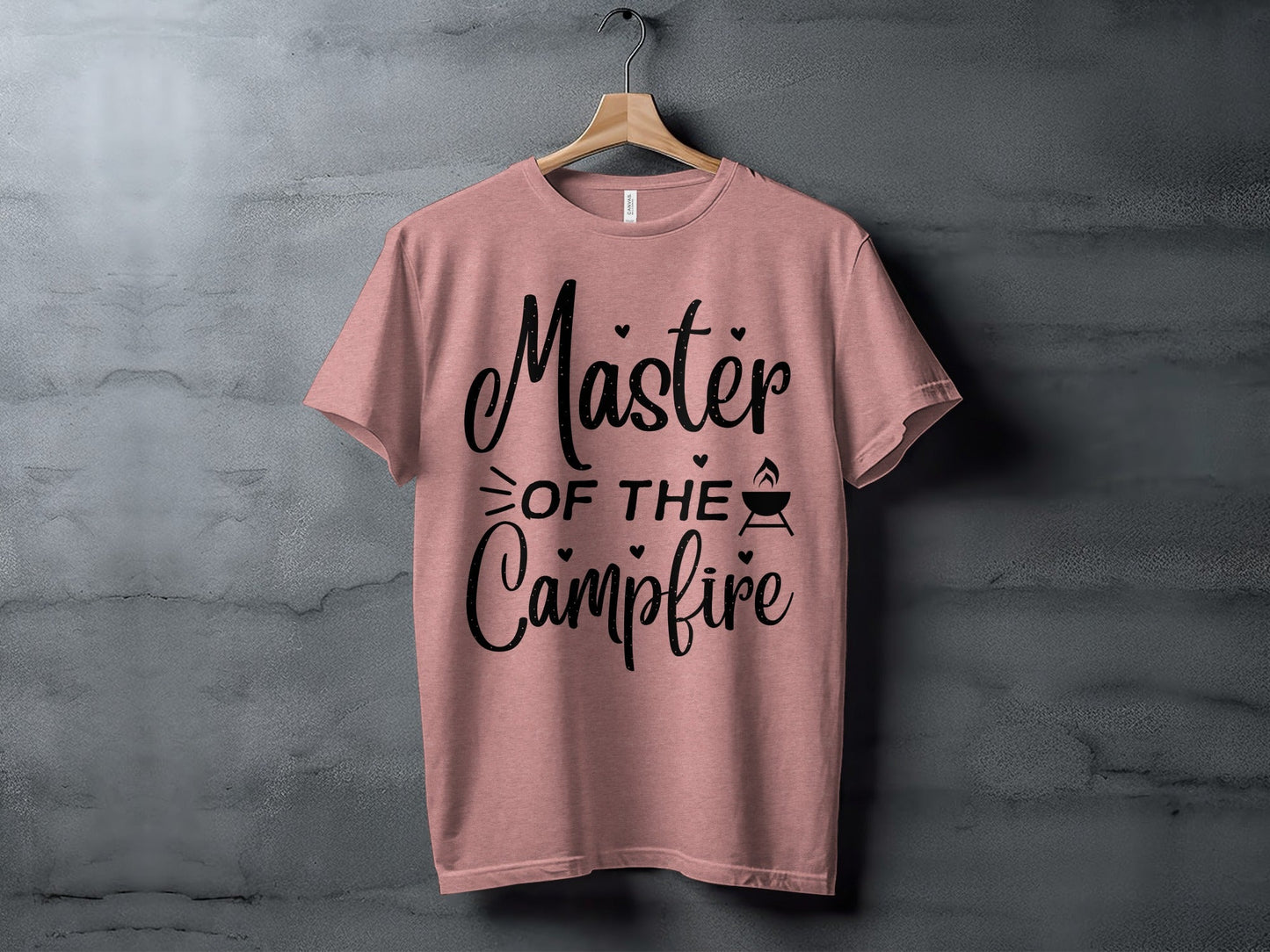 Master of The Campfire Design With Hearts T-Shirt