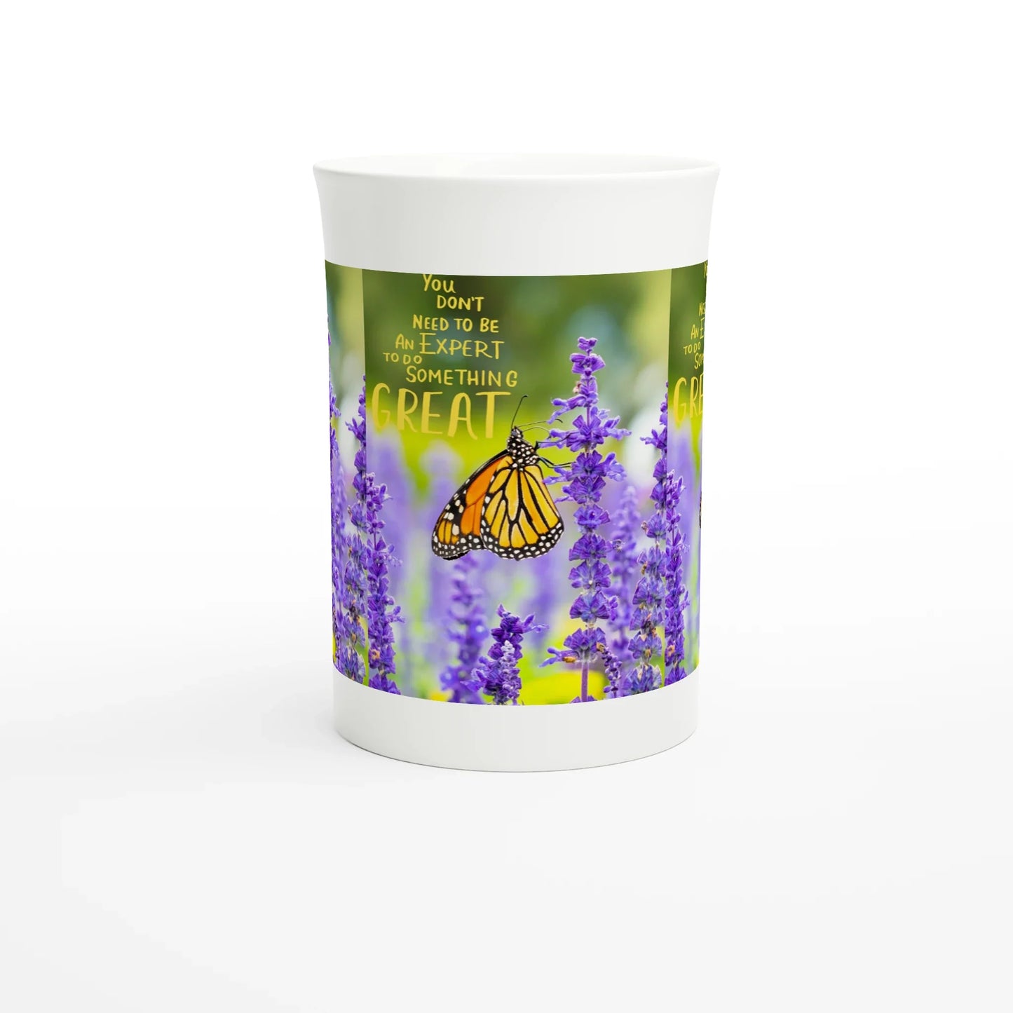 White 10oz Porcelain Slim Mug