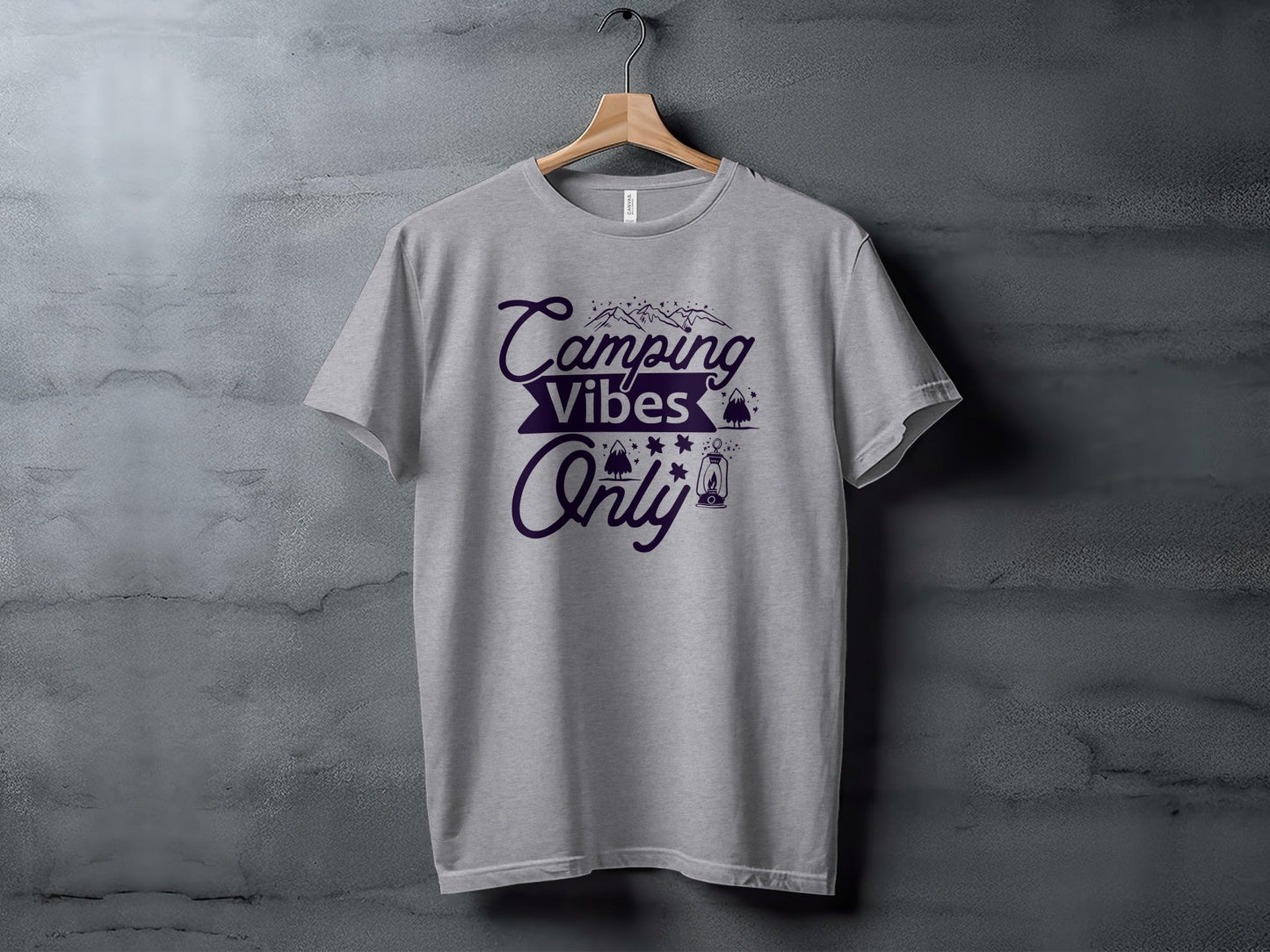 Camping Vibes Only Graphic Adventure Outdoor T-Shirt