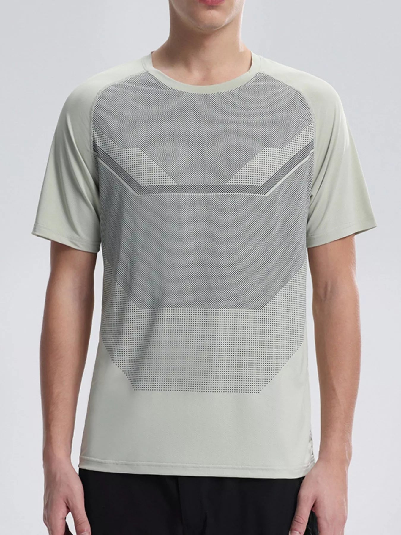 Men's Plus Size Round Neck Athletic T-Shirt