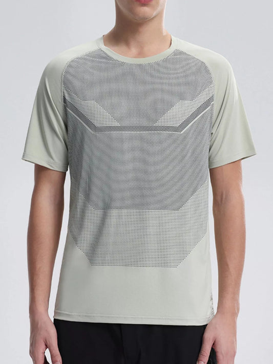 Men's Plus Size Round Neck Athletic T-Shirt