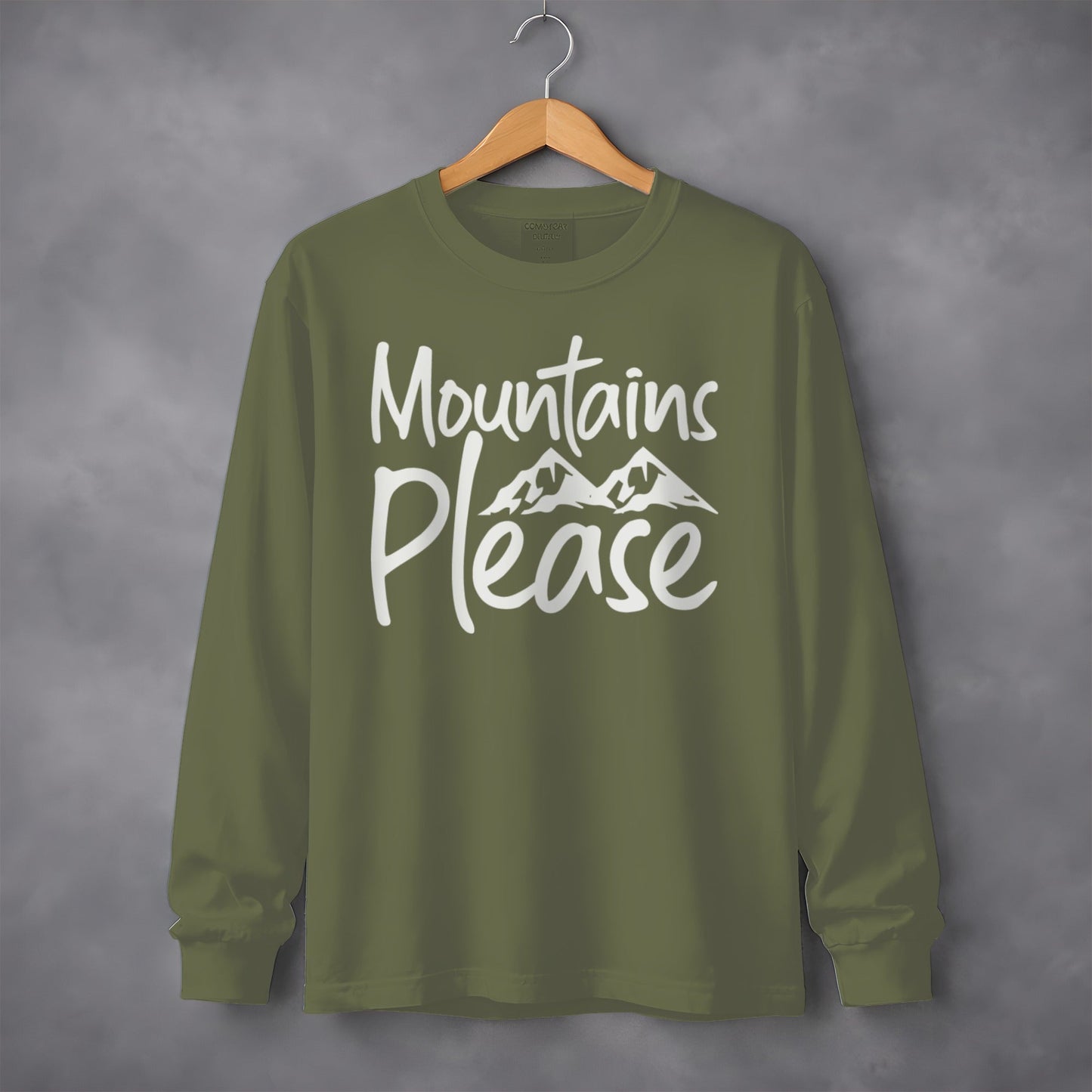 Mountains Please Adventure Awaits Long Sleeve T-Shirt