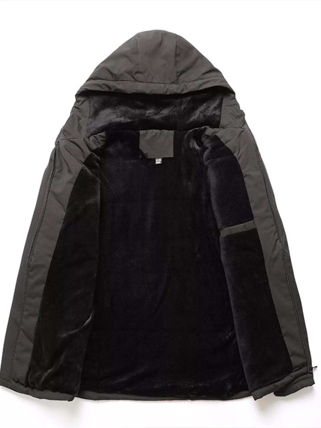 Men's Plus Size Winter Warm Hooded Parka Jacket