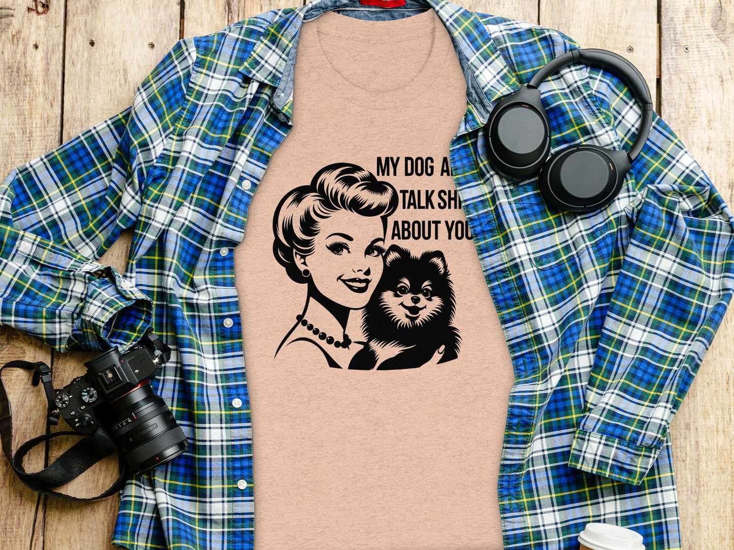 My Dog And I Talk Shit About You Illustrated T-Shirt