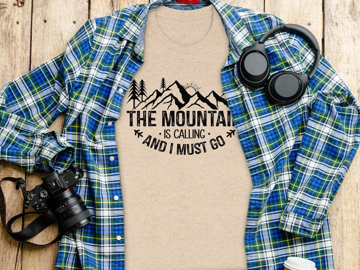 The Mountain Is Calling And I Must Go Great Outdoors T-Shirt
