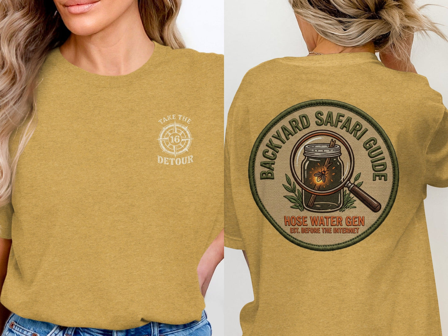 Backyard Safari Guide Vintage Patch T-Shirt