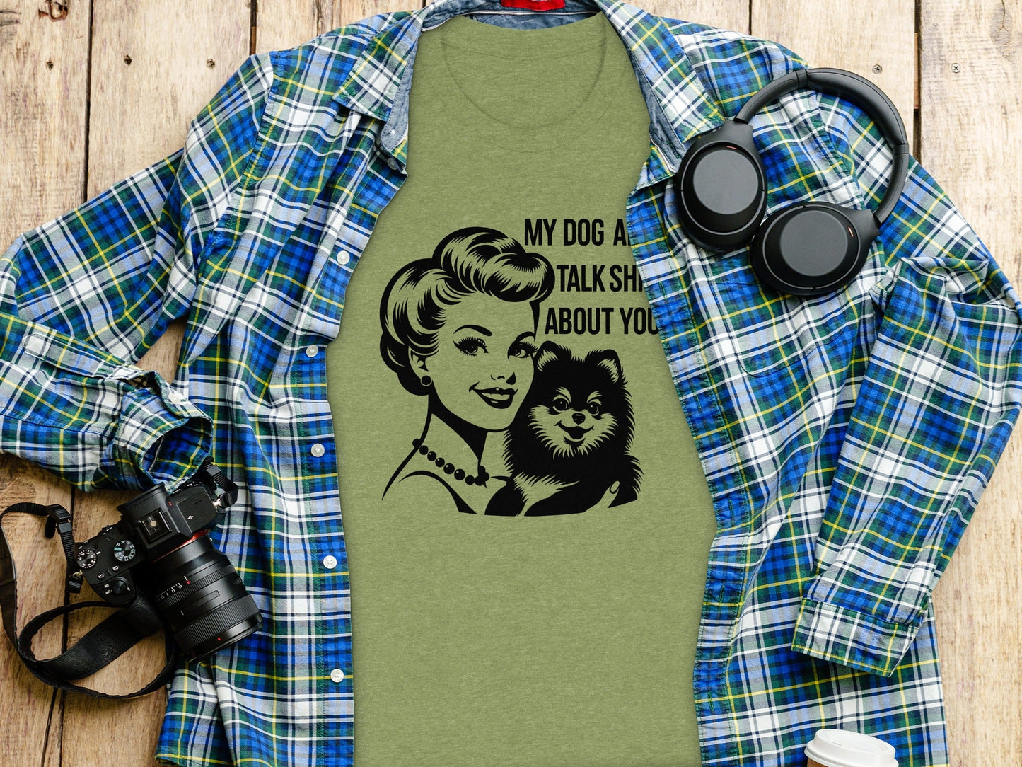 My Dog And I Talk Shit About You Illustrated T-Shirt