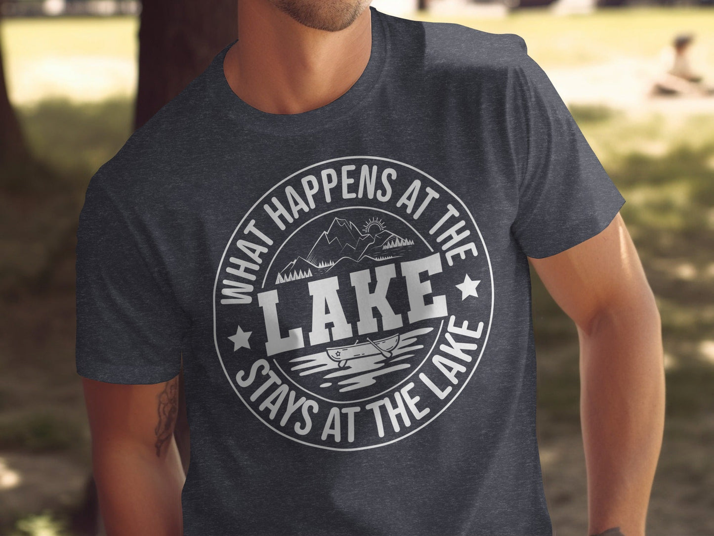 What Happens At The Lake Stays At The Lake Graphic T-Shirt