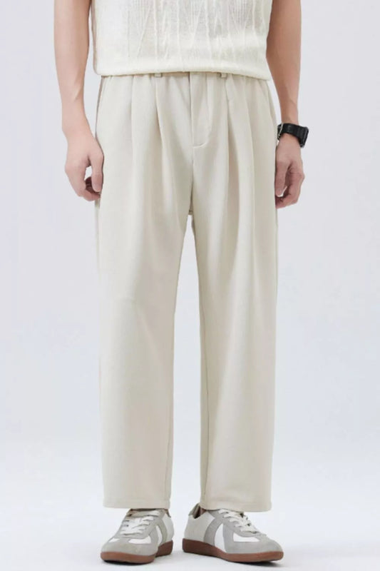 Men's Full Size Wide-Leg Casual Pants Plus Size