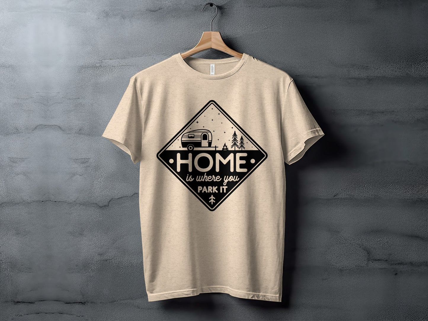 Home Is Where You Park It Camping RV Adventure T-Shirt