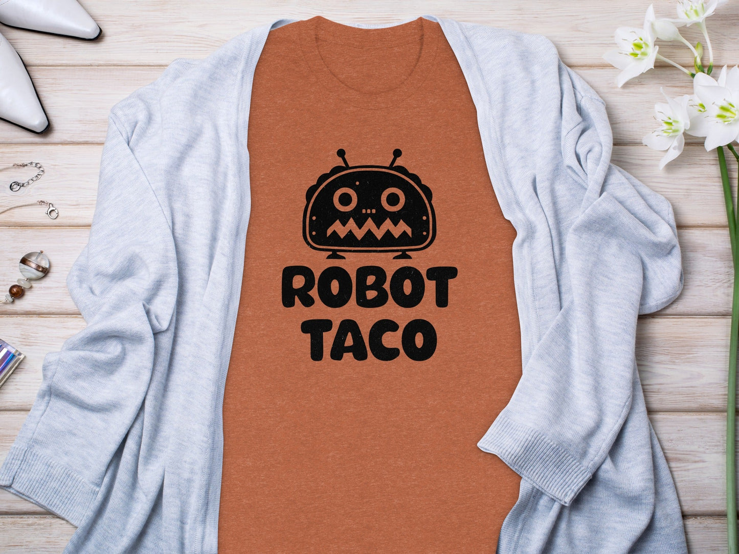 Robot Taco Delicious Digital Design for Food Lovers T-Shirt