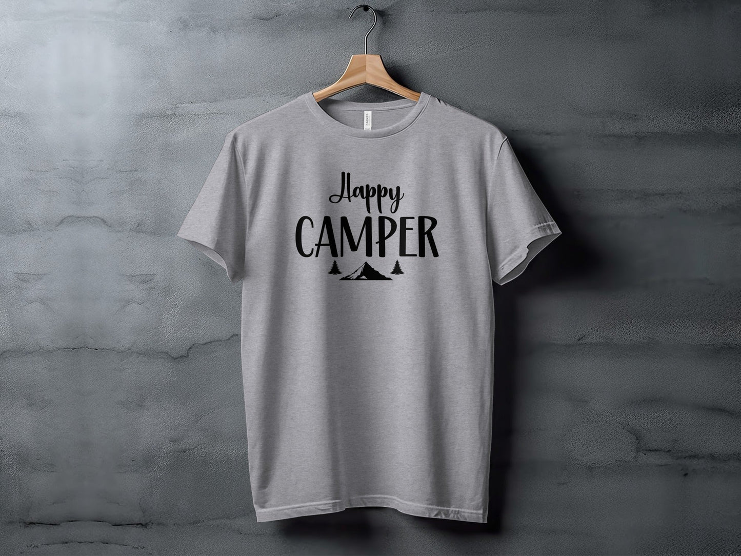 Happy Camper Nature Adventure Camping Outdoors T-Shirt