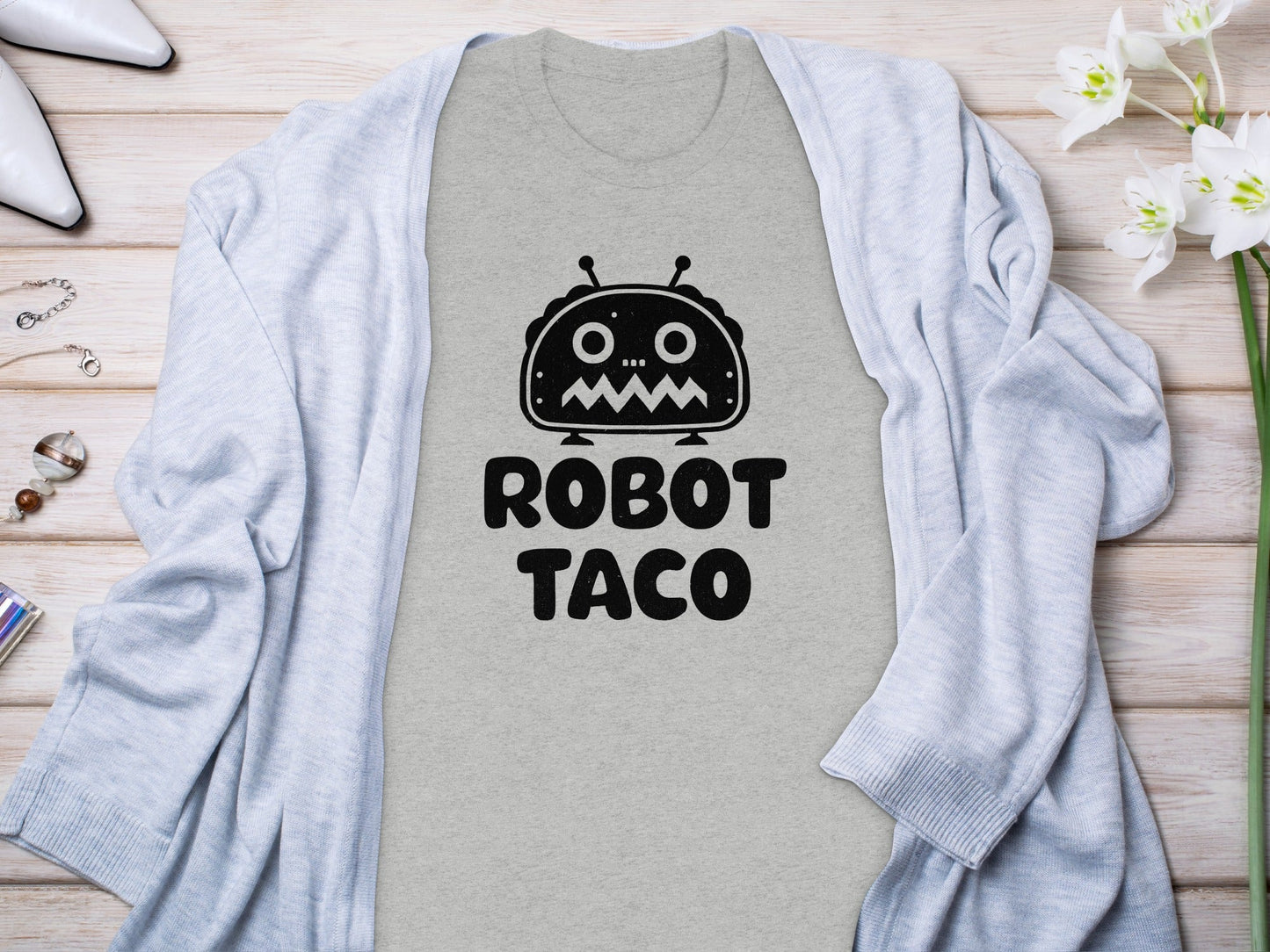 Robot Taco Delicious Digital Design for Food Lovers T-Shirt