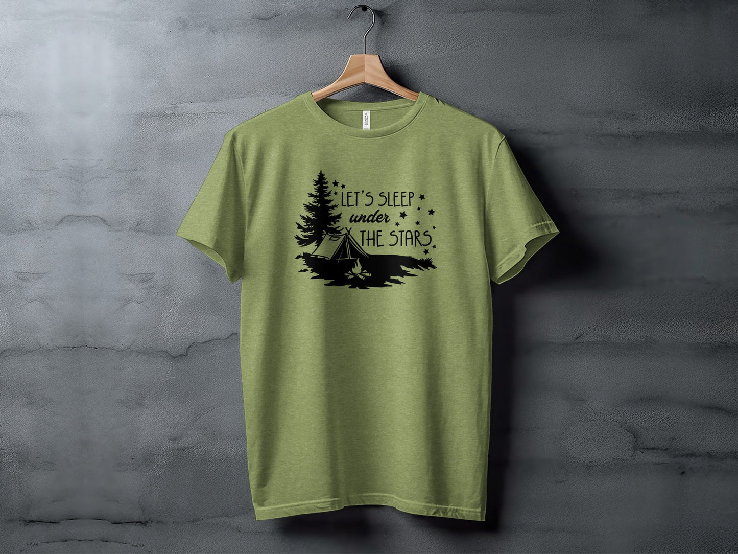 Let's Sleep Under The Stars Adventure Camping T-Shirt