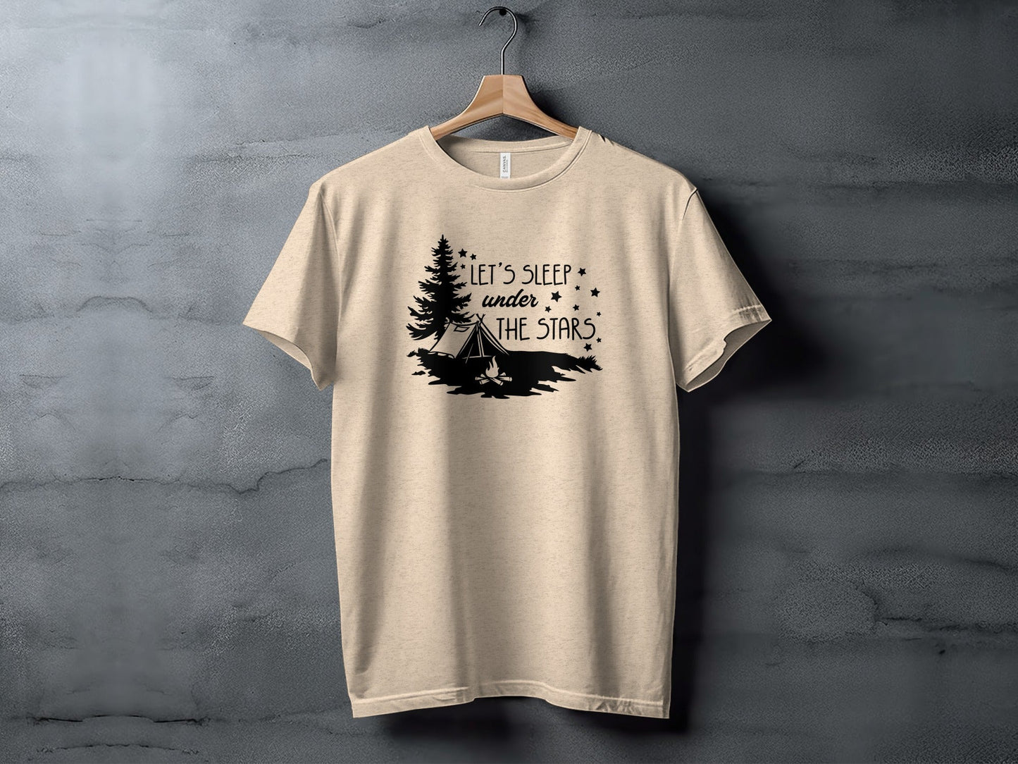 Let's Sleep Under The Stars Adventure Camping T-Shirt
