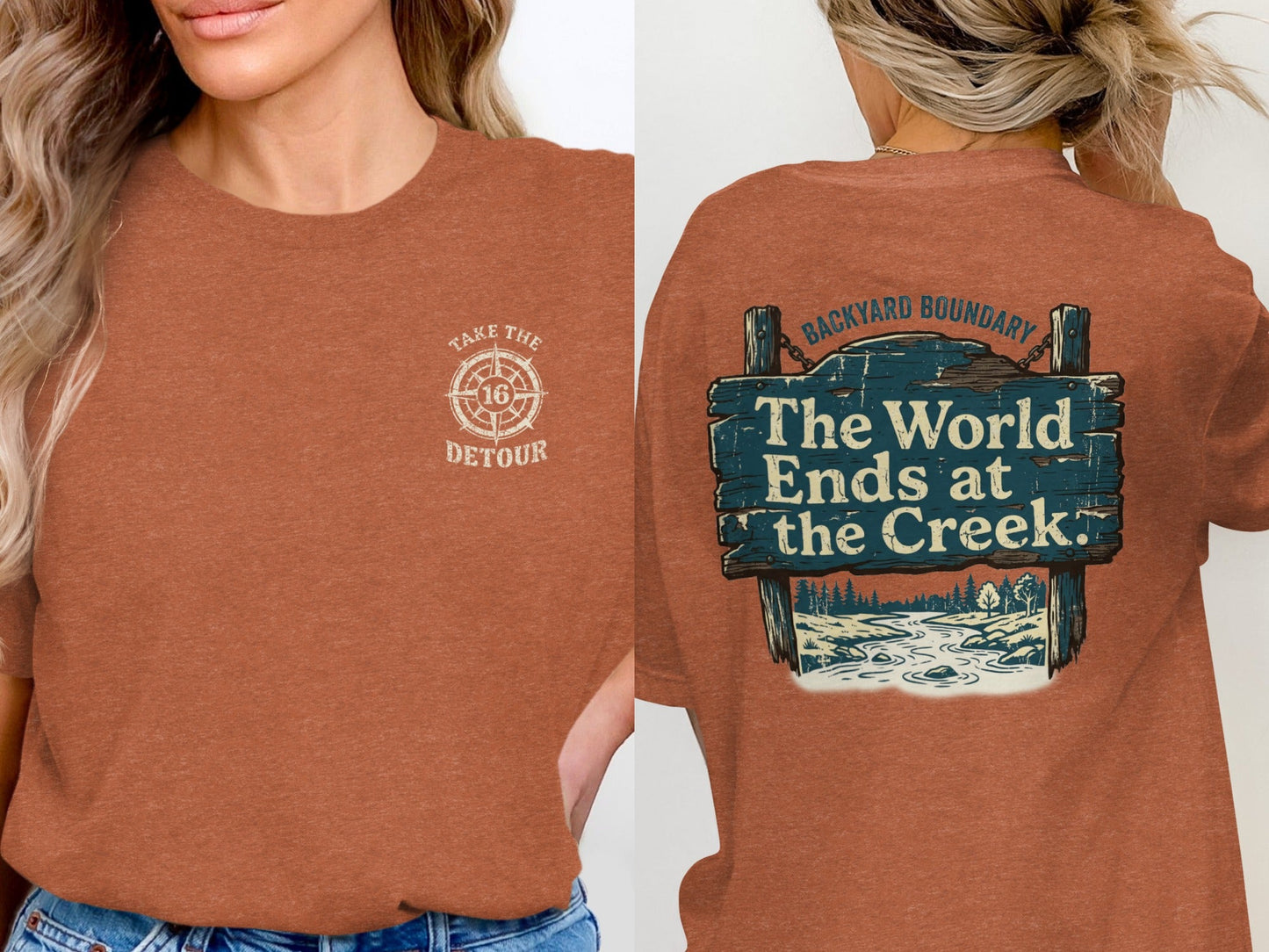 The Creek Boundary Rustic Horizon T-Shirt